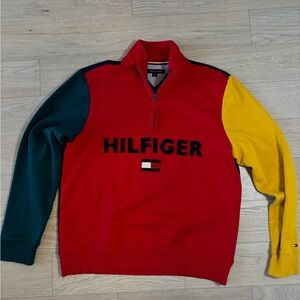 Tommy Hilfiger Men's Colorblock Sweater - Red, Green, Yellow